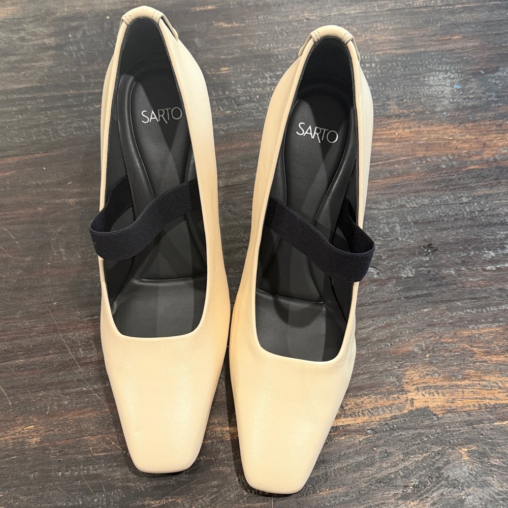 Franco Sarto Flexa Bria Mary Jane Vanilla white Leather
